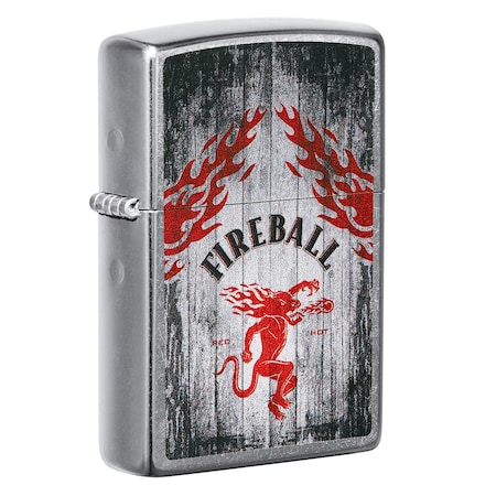 Zippo 2022 Zippo Fireball Design, Street Chrome ZIP-49542